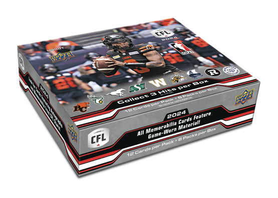 2024 - UPPER DECK - CFL FOOTBALL HOBBY BOX (CONTACT FOR PRICE & AVAILABILITY)