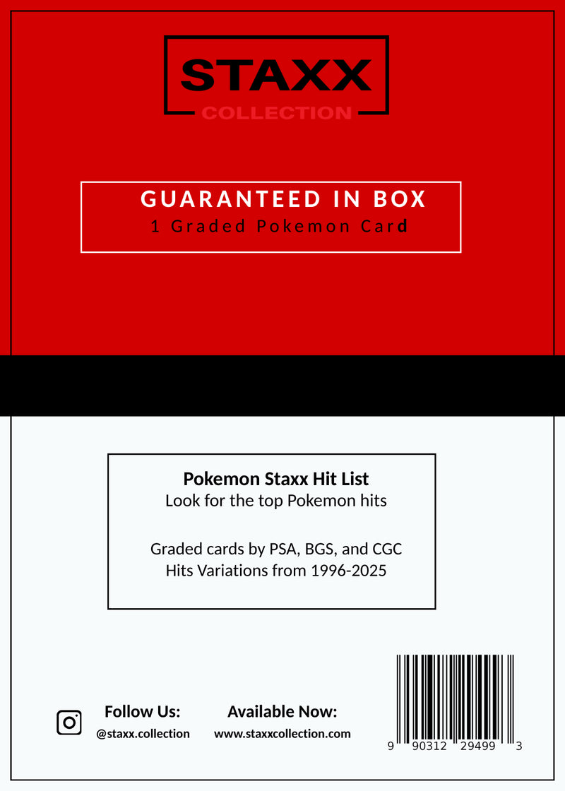 STAXX - MYSTERY GRADED CARD - POKEMON STAXX - MYSTERY GRADED CARD - POKEMON