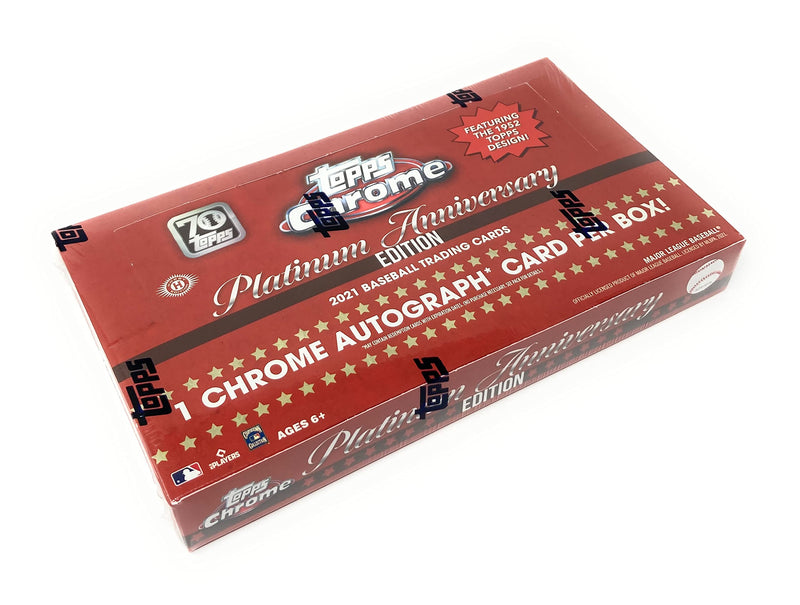 2021 - TOPPS - CHROME PLATINUM ANNIVERSARY HOBBY BOX