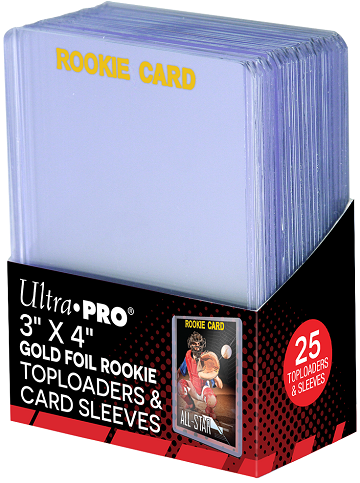 ULTRA PRO - ROOKIE CARD TOPLOADER WITH SLEEVES (25 COUNT)
