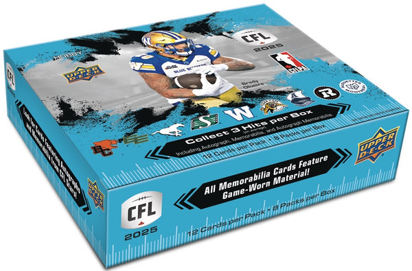 2025 - UPPER DECK - CFL FOOTBALL HOBBY BOX (CONTACT FOR PRICE & AVAILABILITY)