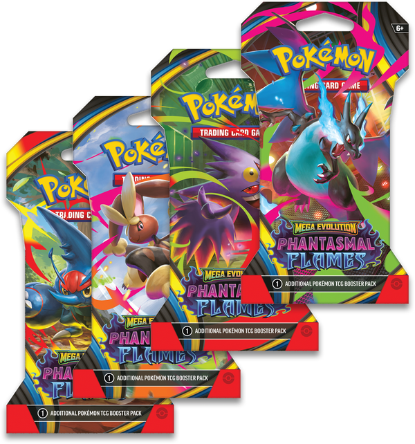 POKEMON - PHANTASMAL FLAMES - SLEEVED BOOSTER PACK  **IN STORE ONLY** (NOVEMBER 10)