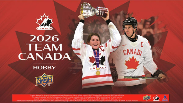 2025-26 - UPPER DECK - TEAM CANADA HOCKEY HOBBY BOX (CONTACT FOR PRICE AND AVAILABILITY) (MARCH 15)