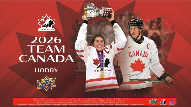2025-26 - UPPER DECK - TEAM CANADA HOCKEY HOBBY BOX (CONTACT FOR PRICE AND AVAILABILITY) (MARCH 15)