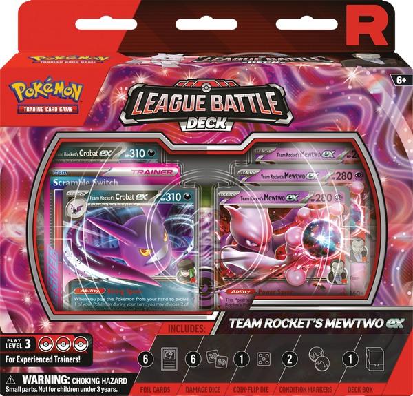 POKEMON - LEAGUE BATTLE DECK TEAM ROCKETS MEWTWO EX (NOVEMBER 7, 2025)
