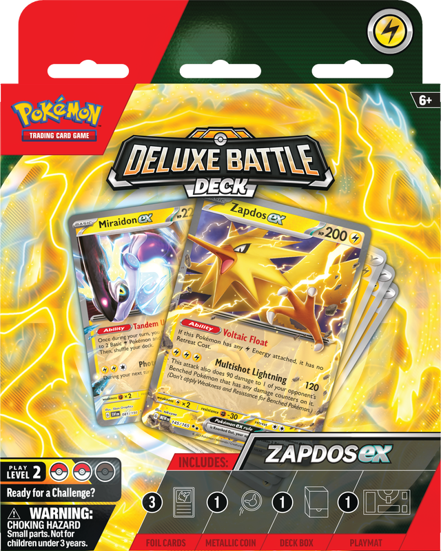 POKEMON - BATTLE DECKS - NINETAILS EX / ZAPDOS EX (MARCH 22, 2024)