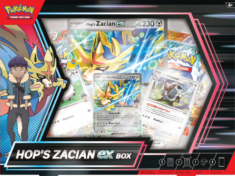 POKEMON -  HOP’S ZACIAN EX BOX  **LIMIT ONE**