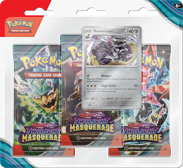 POKEMON - TWILIGHT MASQUERADE - 3 PACK BLISTER **EARLY RELEASE MAY 20, 2024**