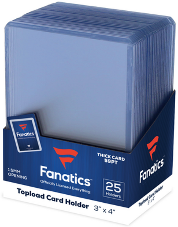 FANATICS - 59 PT - TOPLOADER (3" x 4") (25 COUNT)
