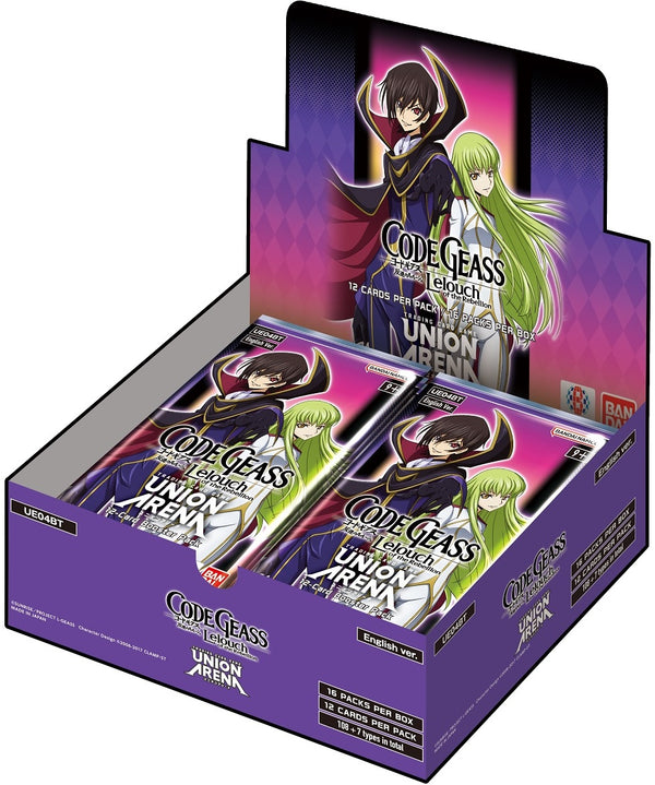 BANDAI - UNION ARENA - CODE GEASS LELOUCH OF THE REBELLION BOOSTER BOX