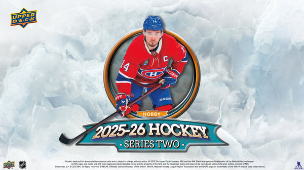 2025-26 - UPPER DECK - SERIES 2 HOCKEY HOBBY BOX (CONTACT FOR PRICE AND AVAILABILITY) (MARCH 15)