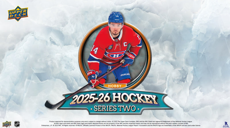 2025-26 - UPPER DECK - SERIES 2 HOCKEY HOBBY BOX (CONTACT FOR PRICE AND AVAILABILITY) (MARCH 15)