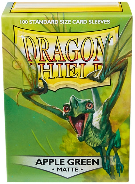DRAGON SHIELD - SLEEVE - MATTE APPLE GREEN (100 COUNT)