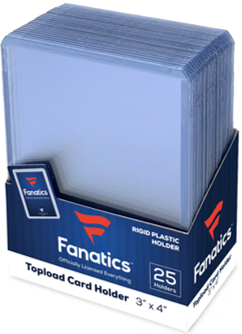 FANATICS - REGULAR TOPLOADER (3" x 4") (25 COUNT)
