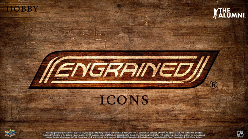 2024-25 - UPPER DECK - ENGRAINED ICONS HOCKEY HOBBY BOX (CONTACT FOR PRICE AND AVAILABILITY) (DECEMBER 17)