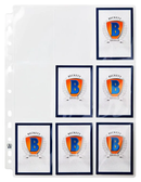 BECKETT SHIELD - 9 POCKET PAGES SILVER (100 COUNT)