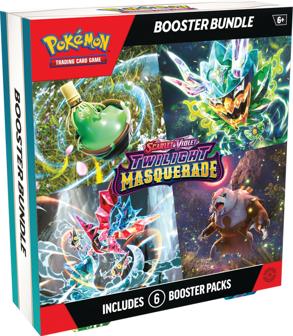 POKEMON - TWILIGHT MASQUERADE - BOOSTER BUNDLE (6 PACKS) **EARLY RELEASE MAY 20, 2024**
