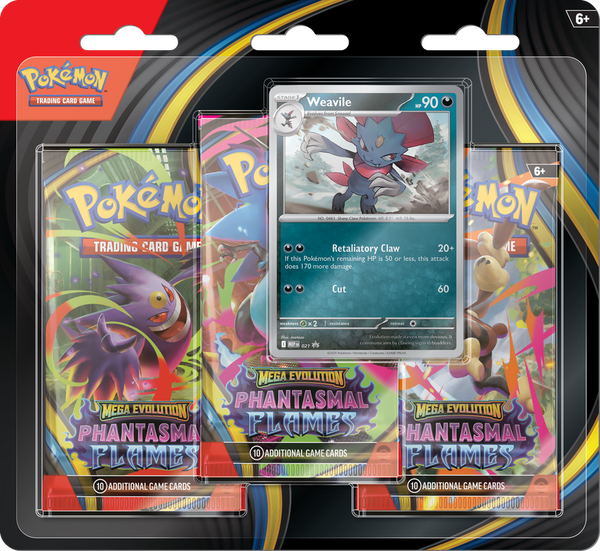 POKEMON - PHANTASMAL FLAMES - 3 PACK BLISTER **IN STORE ONLY** (NOVEMBER 10)
