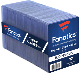FANATICS - REGULAR TOPLOADER (3" x 4") (100 COUNT)