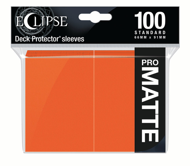 ULTRA PRO - SLEEVE - ECLIPSE DECK PROTECTOR MATTE (PUMPKIN ORANGE) 100CT