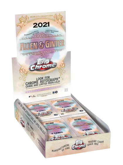 2021 - TOPPS - ALLEN & GINTER CHROME BASEBALL HOBBY BOX