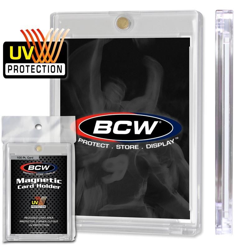 BCW - 100 PT MAGNETIC ONE TOUCH CARD HOLDER