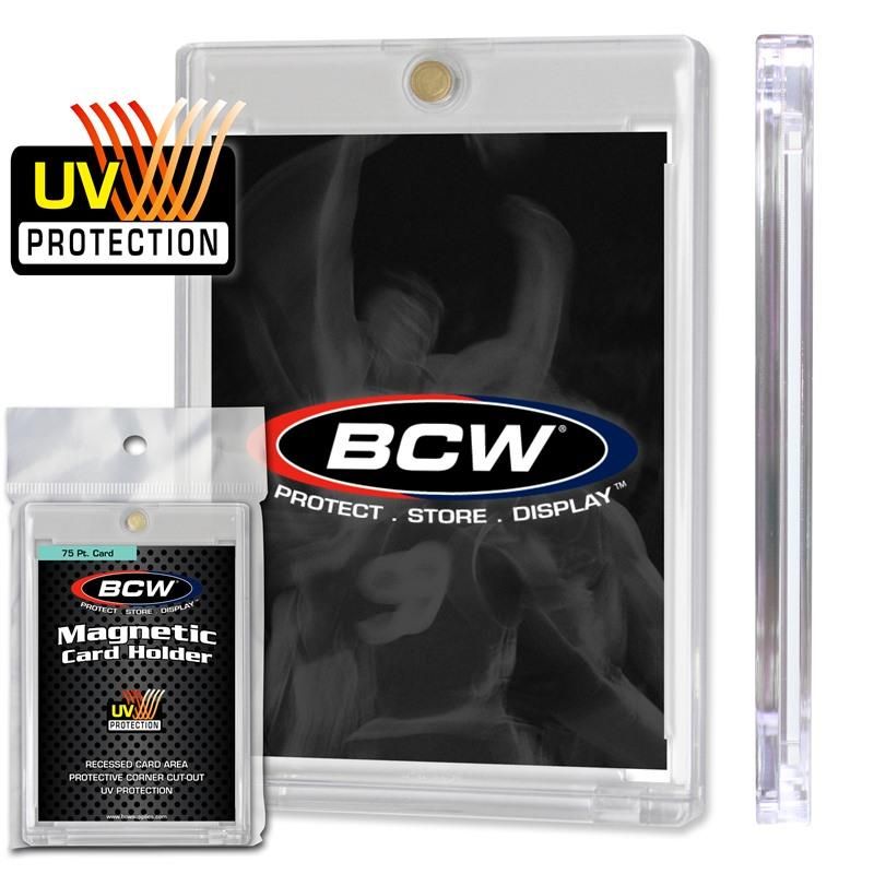 BCW - 75 PT MAGNETIC ONE TOUCH CARD HOLDER