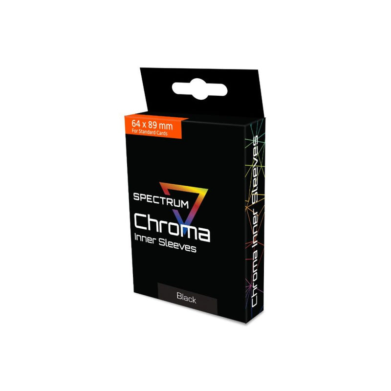BCW - SPECTRUM CHROMA INNER SLEEVE - BLACK (100 COUNT)