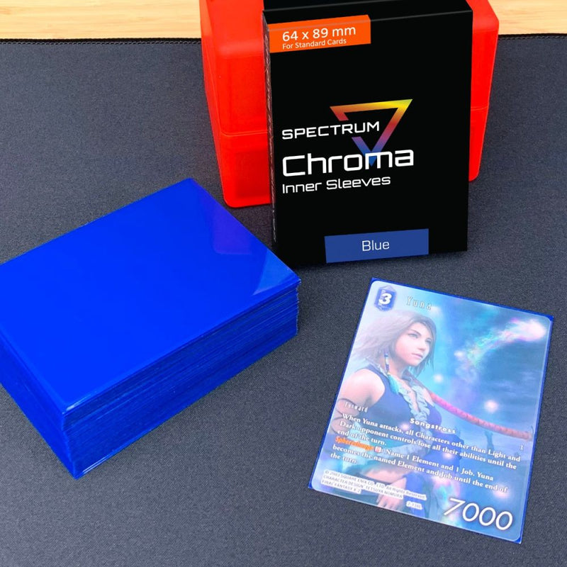 BCW - SPECTRUM CHROMA INNER SLEEVE - BLUE (100 COUNT)