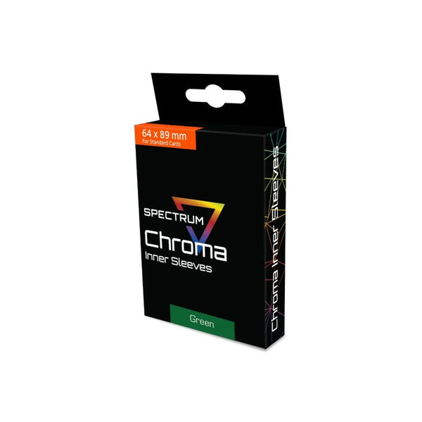 BCW - SPECTRUM CHROMA INNER SLEEVE - GREEN (100 COUNT)