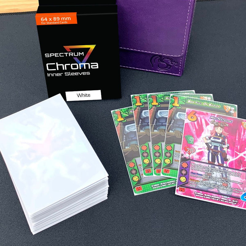 BCW - SPECTRUM CHROMA INNER SLEEVE - WHITE (100 COUNT)