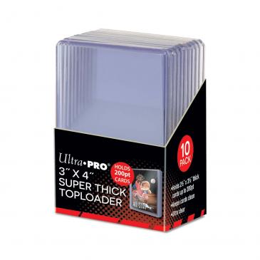 ULTRA PRO - 200PT TOPLOADER  (3" x 4") (10 COUNT)