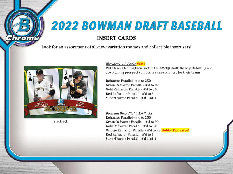 2022 - TOPPS - BOWMAN DRAFT HOBBY JUMBO BOX
