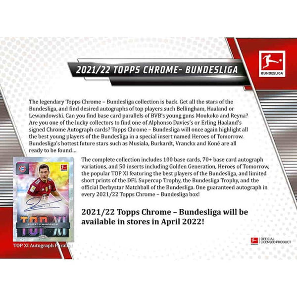 2022 - TOPPS - BUNDESLIGA CHROME SOCCER HOBBY BOX