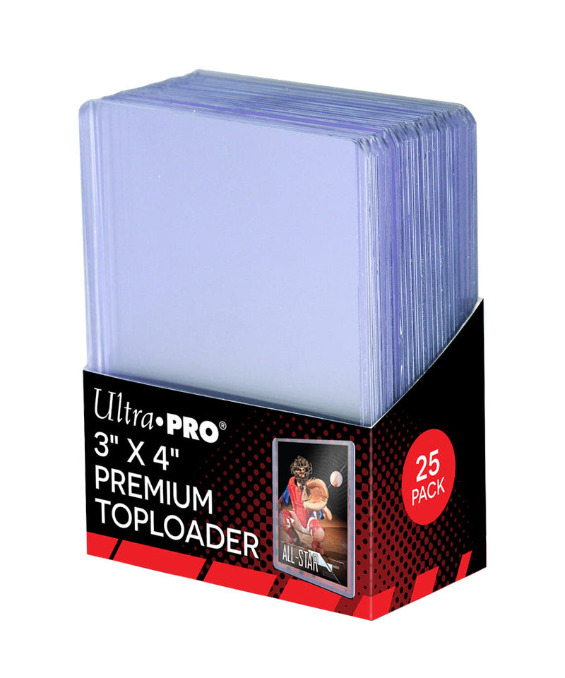 ULTRA PRO - PREMIUM TOPLOADER (3" X 4") (25 COUNT)
