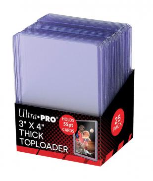 ULTRA PRO - 55PT TOPLOADER  (3" x 4") (25 COUNT)