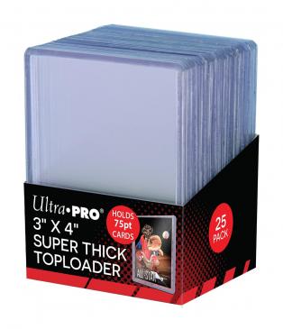 ULTRA PRO - 75PT TOPLOADER  (3" x 4") (25 COUNT)