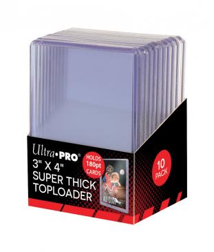 ULTRA PRO - 180PT TOPLOADER  (3" x 4") (10 COUNT)