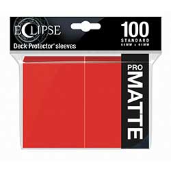 ULTRA PRO - SLEEVE - ECLIPSE DECK PROTECTOR MATTE (APPLE RED) 100CT