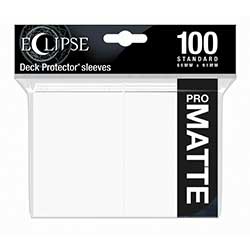 ULTRA PRO - SLEEVE - ECLIPSE DECK PROTECTOR MATTE (ARCTIC WHITE) 100CT
