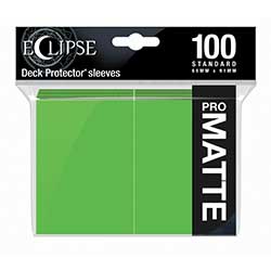 ULTRA PRO - SLEEVE - ECLIPSE DECK PROTECTOR MATTE (LIME GREEN) 100CT