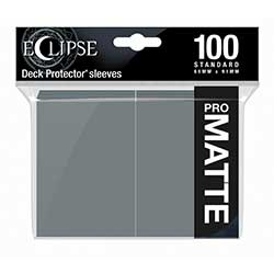 ULTRA PRO - SLEEVE - ECLIPSE DECK PROTECTOR MATTE (SMOKE GREY) 100CT