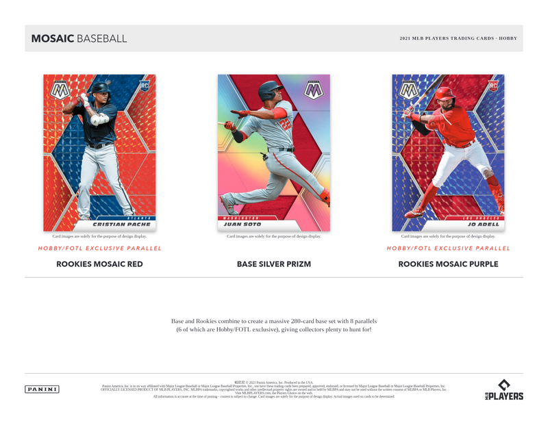 2021 - PANINI - MOSAIC BASEBALL