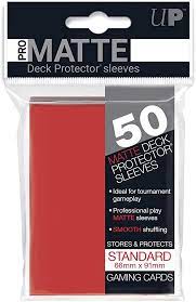 ULTRA PRO - SLEEVE - MATTE (RED) 50CT