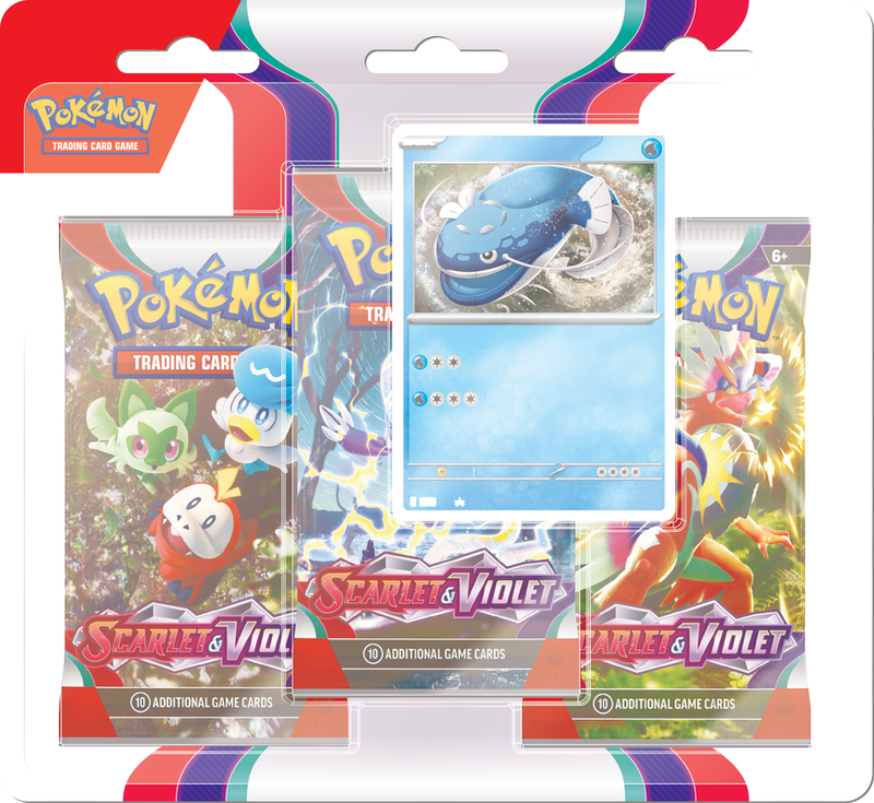 POKEMON - SCARLET AND VIOLET - 3 PACK BLISTER