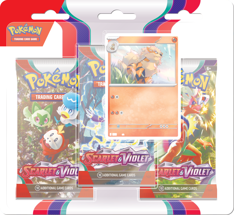 POKEMON - SCARLET AND VIOLET - 3 PACK BLISTER