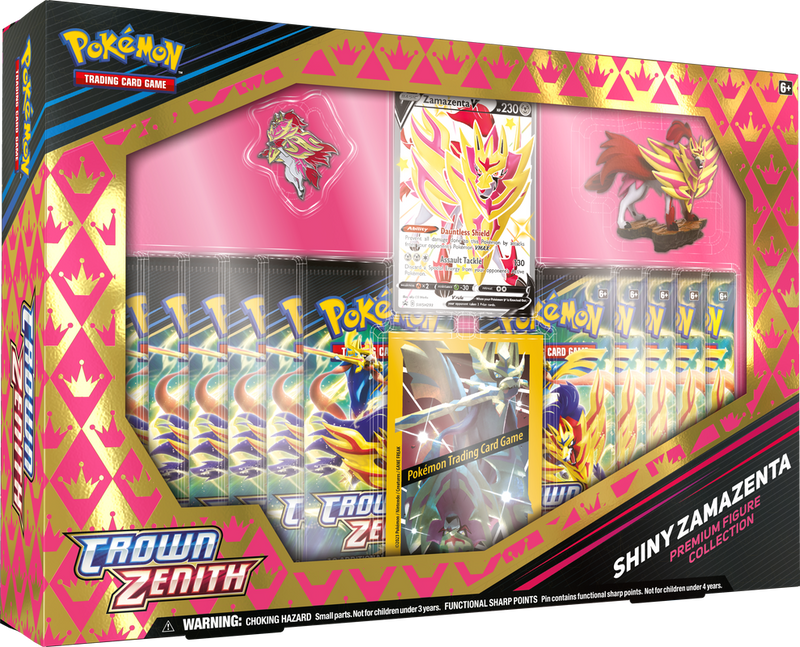 POKEMON - CROWN ZENITH - ZAMAZENTA / ZACIAN PREMIUM FIGURE COLLECTION