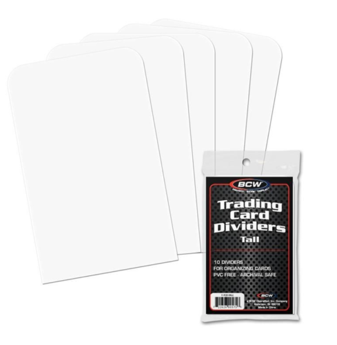 BCW - TRADING CARD DIVIDERS ( TALL )