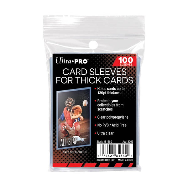 ULTRA PRO - EXTRA THICK SOFT CARD SLEEVES (100 COUNT)